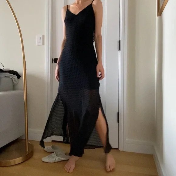 Black Flowy Maxi Dresses